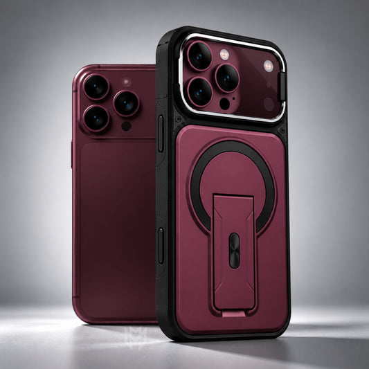SlideGuard Magnetic iPhone Case with Kickstand & Camera Cover
