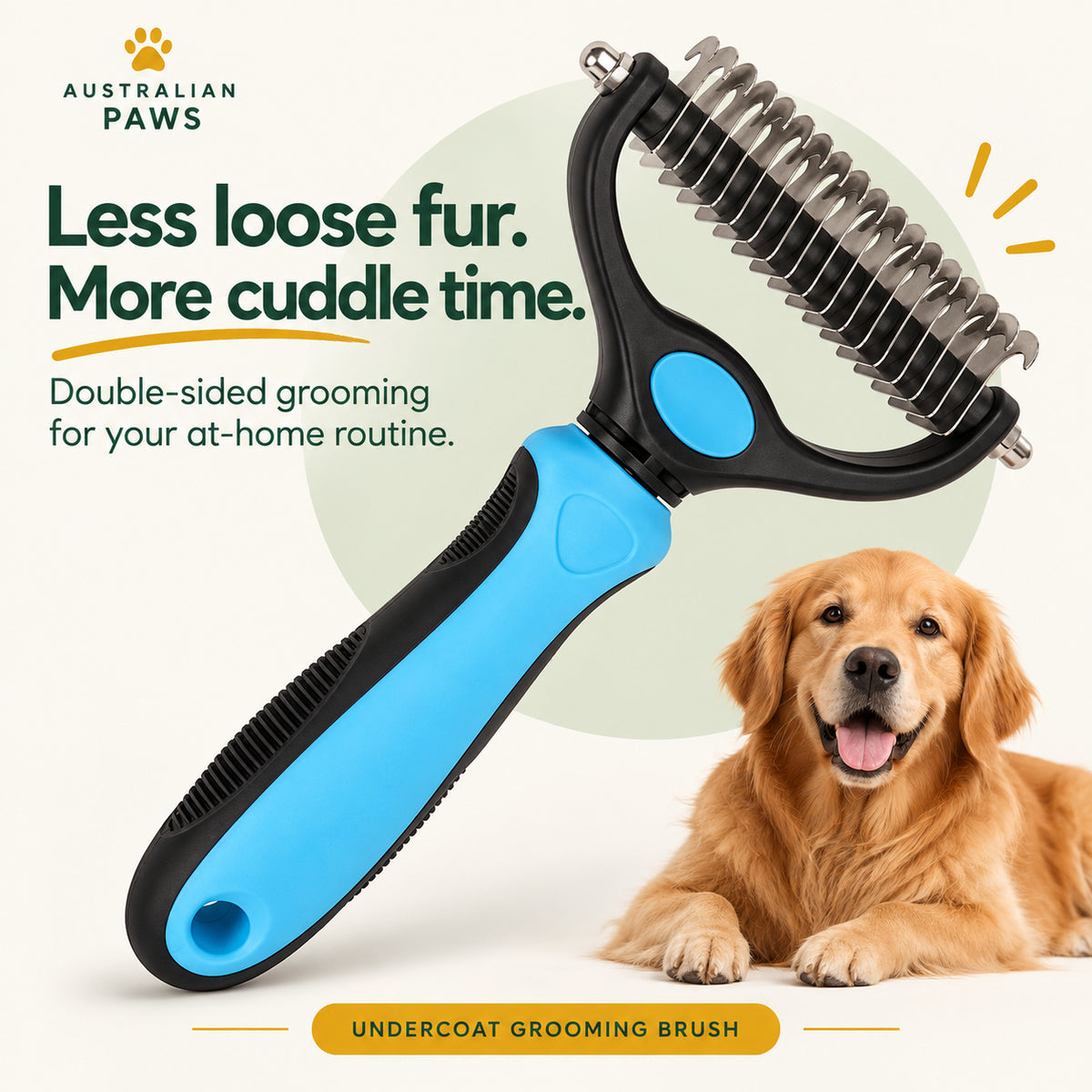 Pet Grooming Comb – Gentle Detangling & Daily Coat Care