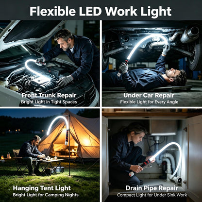 Bendable LED Flashlight Stick – 27" Flexible Work Light