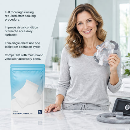 Dissolvable CPAP Cleaning Sheets – Cleaning Solution for Masks, Tubing & Water Chambers