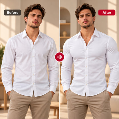 Men’s Muscle Enhancing Shirt – Padded Body-Shaping T-Shirt for a Fuller, More Defined Look
