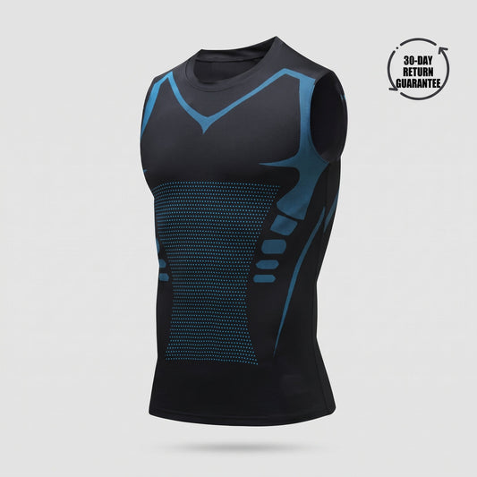 Men's Compression Shaping Shirt – Slimming Body Shaper with Back Support