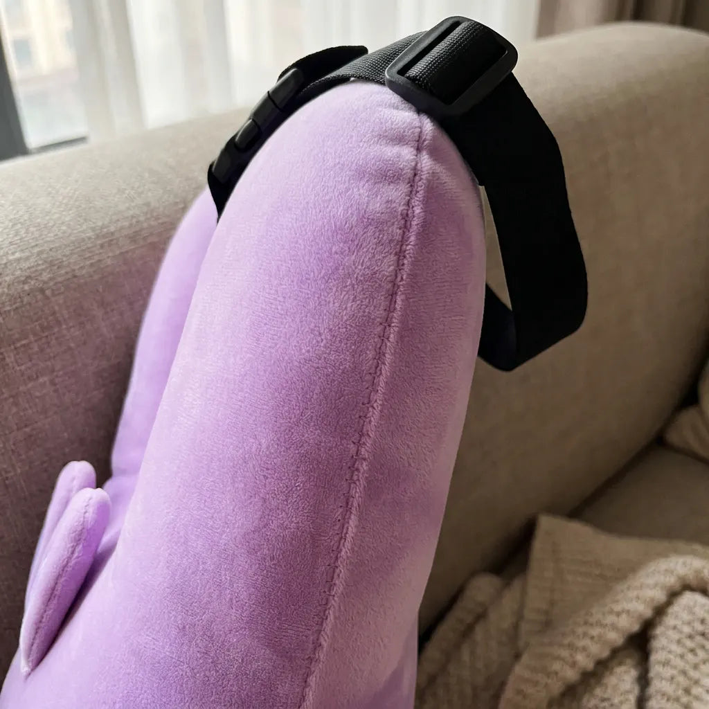 SnoozeBuddy Kids’ Animal Car Travel Pillow – Soft Plush Cushion for Family Road Trips