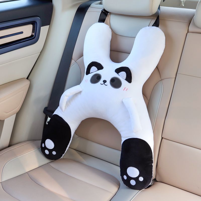 SnoozeBuddy Kids’ Animal Car Travel Pillow – Soft Plush Cushion for Family Road Trips