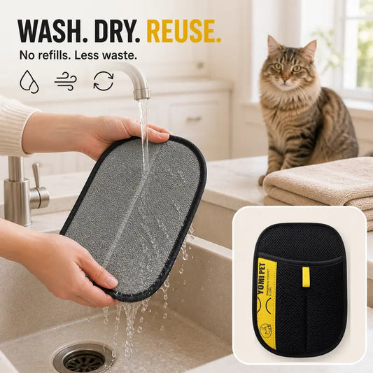 Reusable Pet Hair Remover Glove for Cats & Dogs